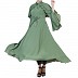 Dress abaya with frills - Jade Green Dress abaya with frills - Jade Green